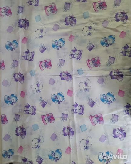 Отрез ткани хб детская принт мишки