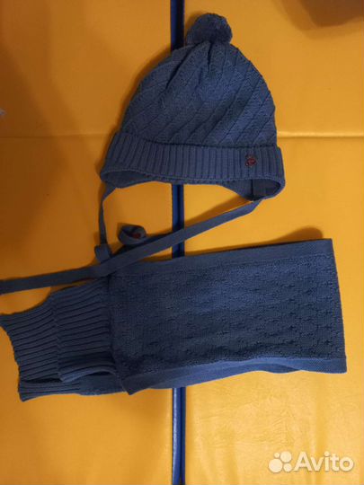 Комплект шапка и шарф для мальчика