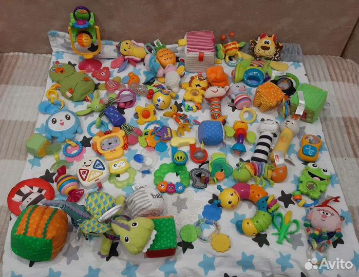Огромный пакет развивающих фирменных игрушек