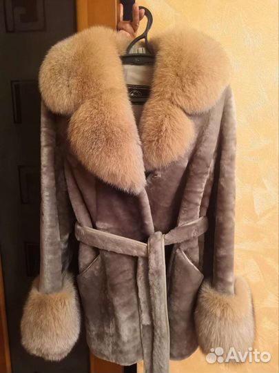 Шуба мутоновая. Размер 44-46