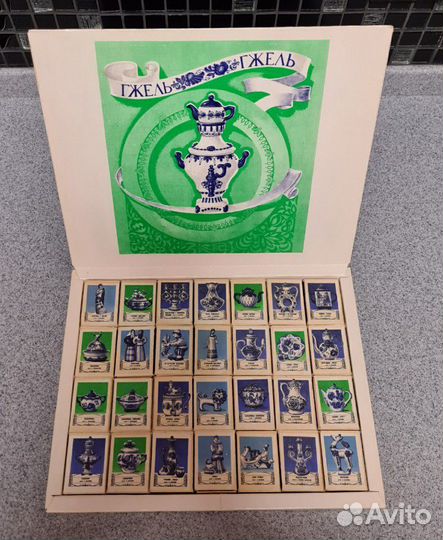 Набор сувенирных спичек Гжель ссср-1978 г