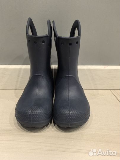 Сапоги резиновые Crocs Rain Boot K Navi