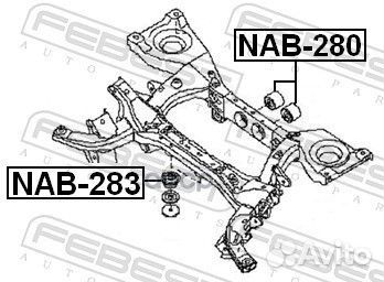 Сайленблок заднего дифференциала (nissan