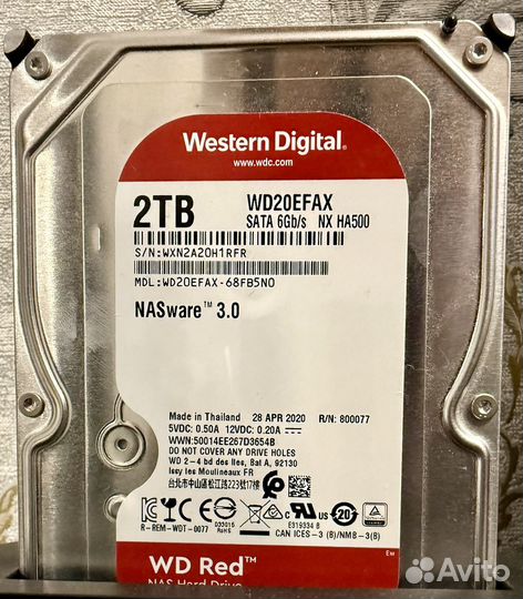 NAS hdd wd20efax 2TB SATA 3.5