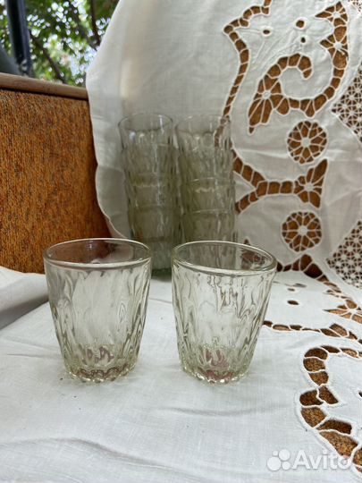 Стеклянные рюмки СССР, 10 шт