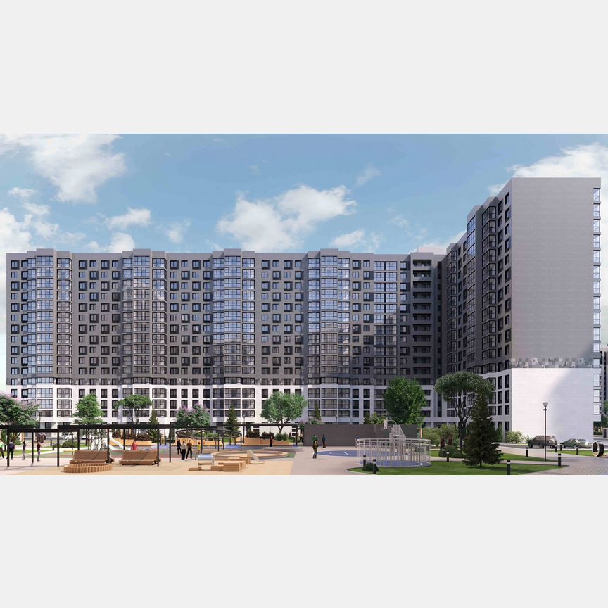 2-к. квартира, 68,6 м², 9/16 эт.