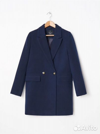 Новое женское двубортное пальто