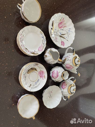 Чайный сервиз лфз розовый тюльпан