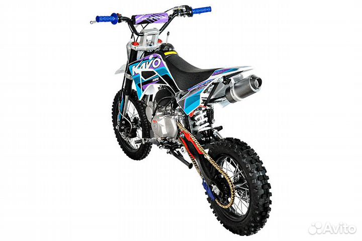 Питбайк kayo mini YX125EM 14/12(мех. сцепл.,эл.ст)