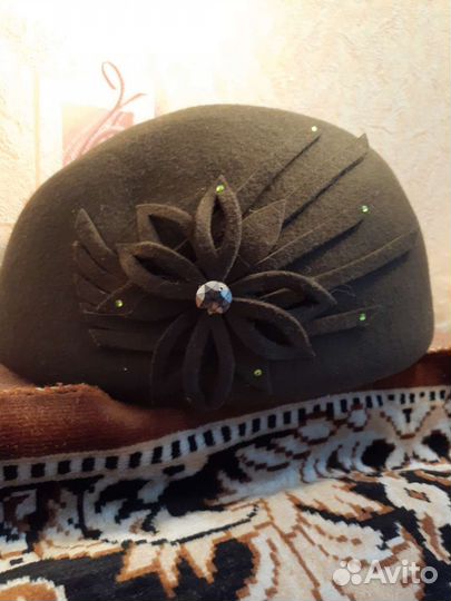 Шляпа фетровая женская р.56-58
