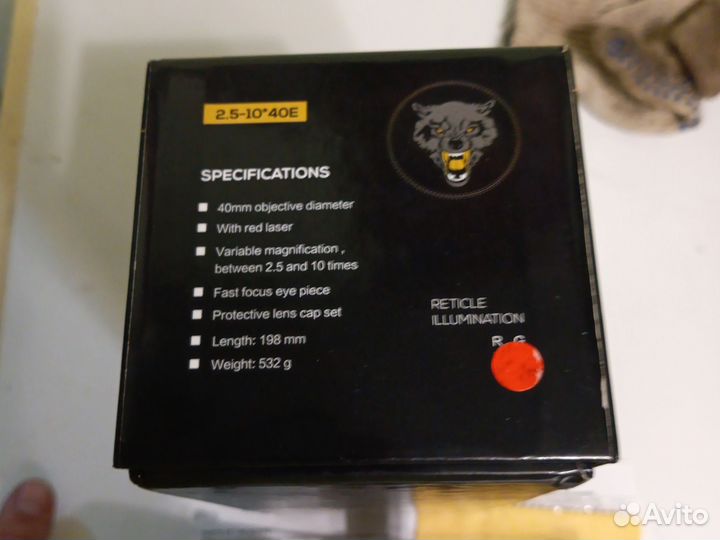 Оптический прицел 2.5-10х40