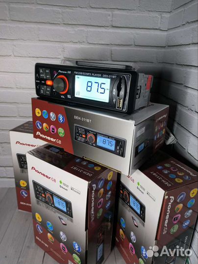 Магнитола pioneer.gb 311 1din Bluetooth USB