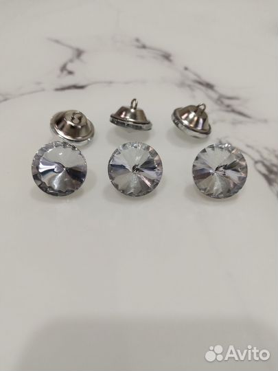 Пуговицы стразы для каретной стяжки