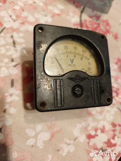 Вольтметр ПМ-70 ретро нерабочий