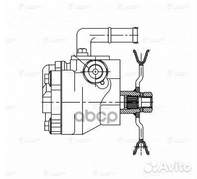 Насос гур hyundai accent 99- 1.3I/1.5I/1.6I