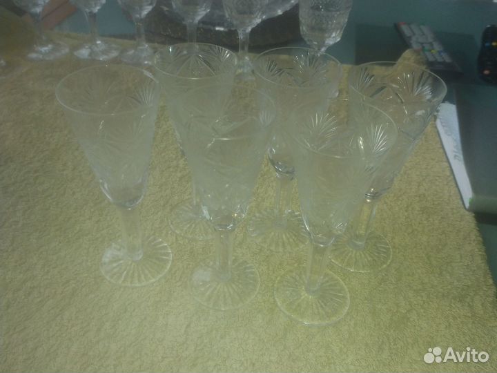 Фужер хрусталь СССР 5 шт