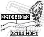 Трос внешней ручки замка двери 22104H0F2 Febest
