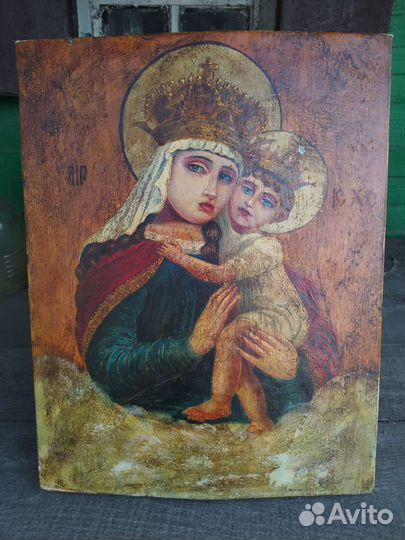 Старинная икона 19в