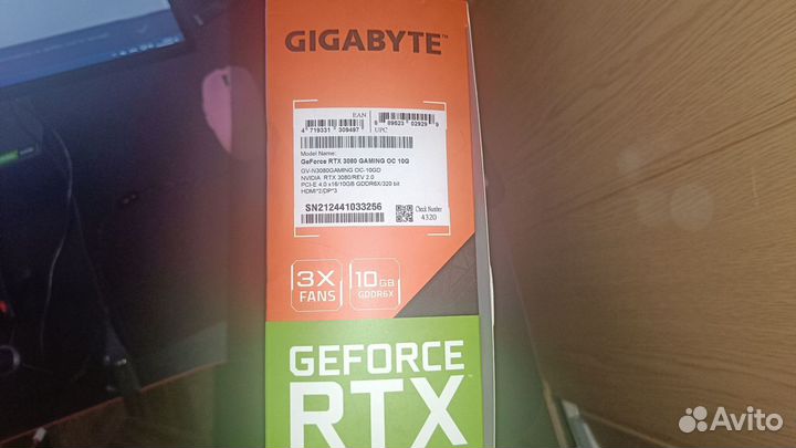 Видеокарта Gigabyte RTX 3080 Gaming OC rev 2.0