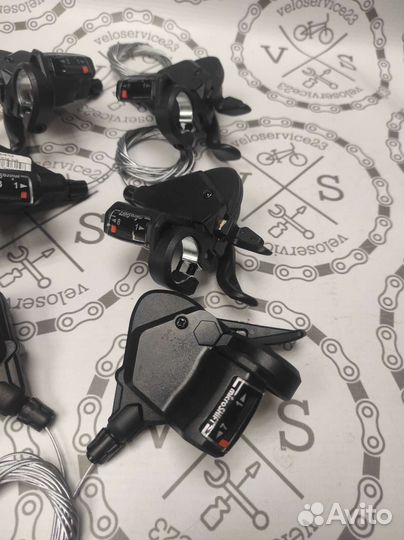 Манетки microshift 3x7, 3x8, 3x9