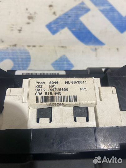 Блок управления печкой volkswagen polo 1.6 мт седа