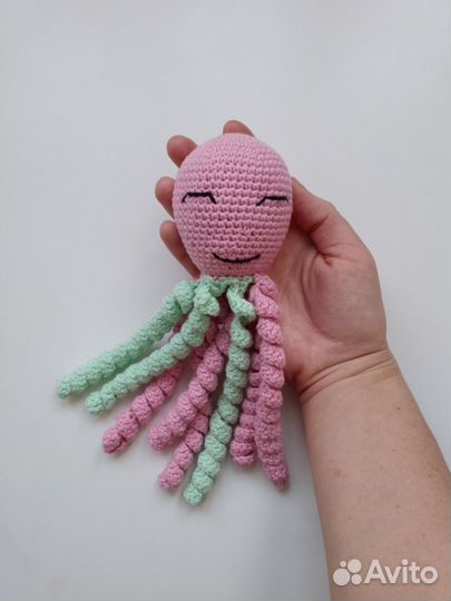 Вязаные игрушки осьминожки