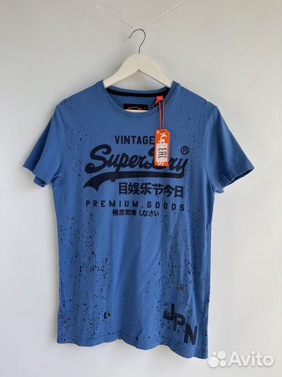 Футболка голубая Superdry