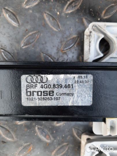Стеклоподъемник задний левый Audi A6 4G 2011-2018