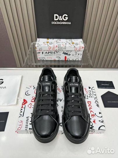 Кеды мужские кожаные Dolce Gabbana D&G 39-45