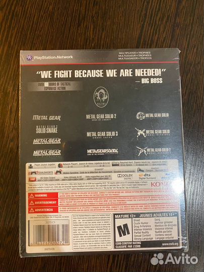 Metal Gear Solid The Legacy Collection ps3 новая