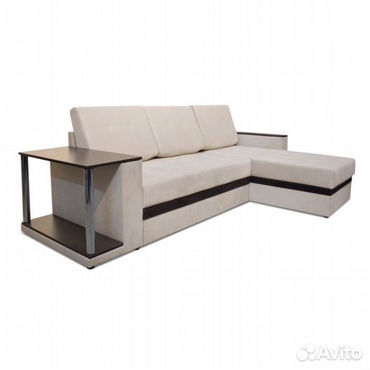 Диван-кровать угловой с полкой Атланта
