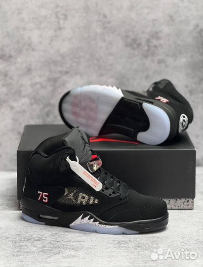 Кроссовки Nike Air Jordan 5 зимние (Арт.30768)
