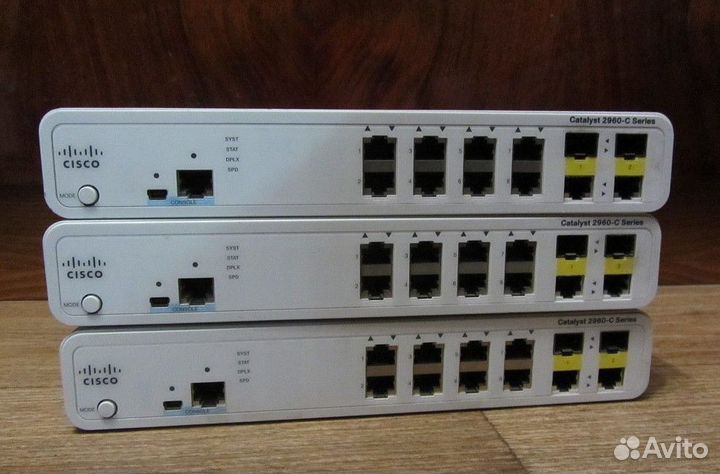 Cisco WS-C2960C-8PC-L (3шт)