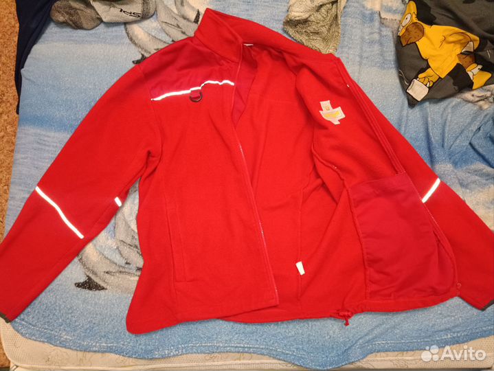 Флисовая кофта мужская и рубашка поло