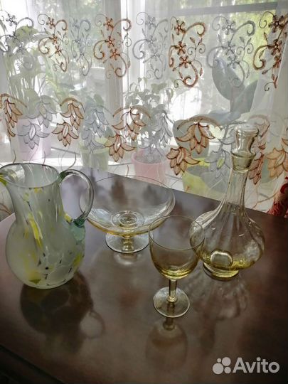 Вазы,кувшины,цветное стекло СССР