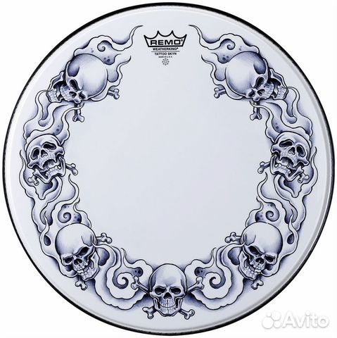 Пластик для бас барабана Remo Tattoo Skyn 22