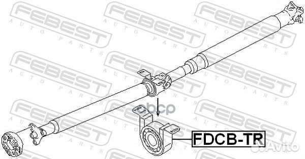 Опора кардана подвесная с подшипником Ford