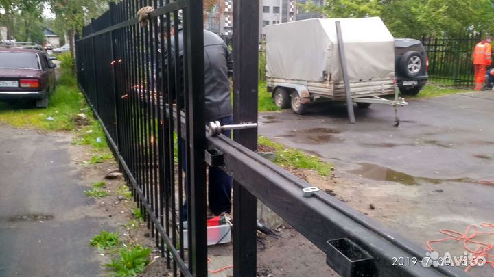 Ворота откатные Заборы ограждения