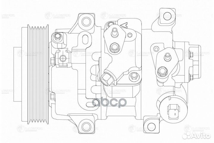 Компрессор кондиционера toyota corolla E15 1.6