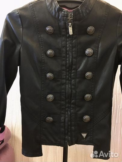 Кожаная куртка guess