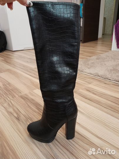 Сапоги деми 35, 36 размер деми на каблуке