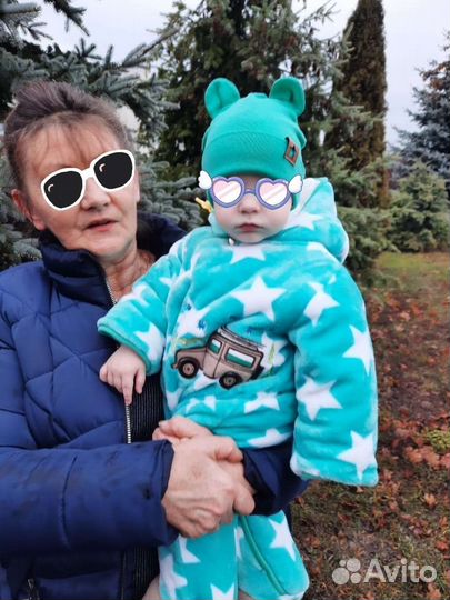Комбинезон детский бирюзовый