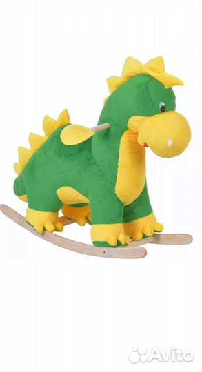 Игрушка-качалка мягкий динозавр