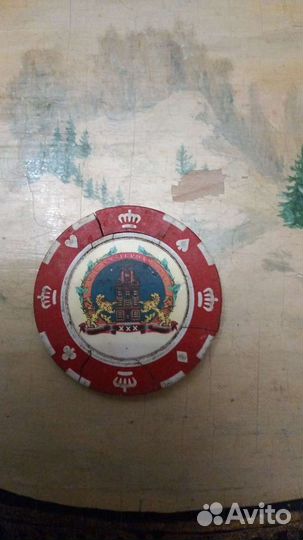 Антикварная фишка с казино Пекин начало 90