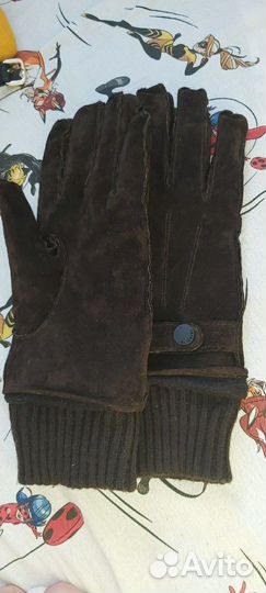 Перчатки мужские 8.5-9 натур.замша