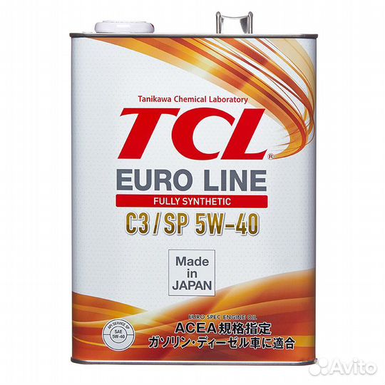 Масло моторное TCL Euro Line C3/SP 5W-40 (4 л)