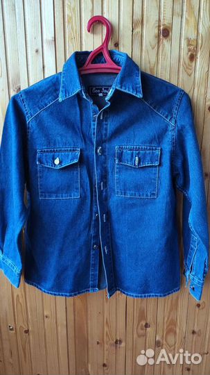 Рубашка-пиджак джинсовый