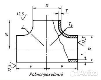 Тройники переходные ГОСТ 17376-2001