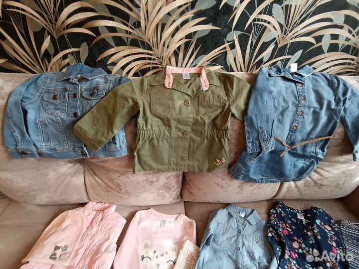 Детские вещи пакетом на девочку 86 92
