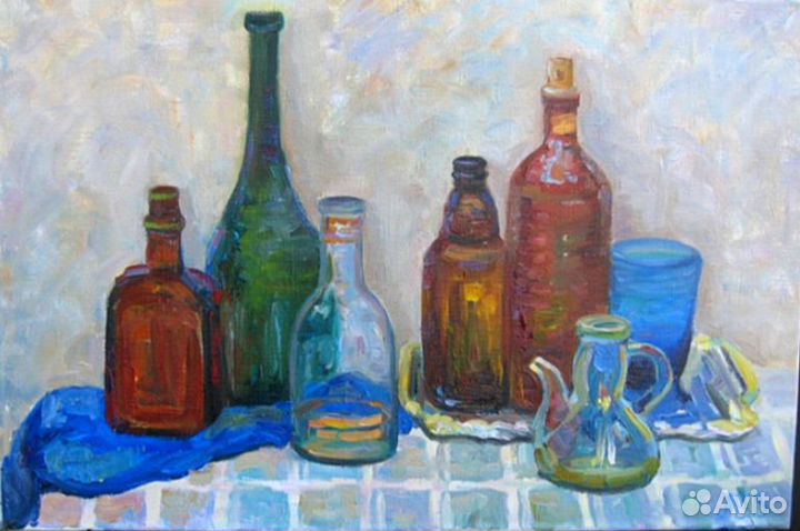 Картина интерьерная масло натюрморт 